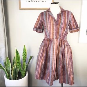 ModCloth Myrtlewood T-shirt fit and flare dress M